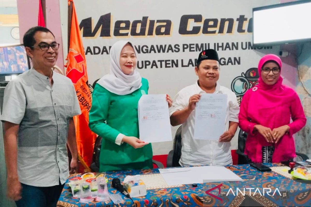 Bawaslu Kabupaten Lamongan dan PC Fatayat NU Lamongan Teken MoA Pengembangan Pengawasan Pemilu Partisipatif